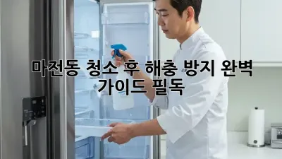 ✨ 마전동🏡 청소 후 해충 방지🐝 완벽 가이드! [필독]